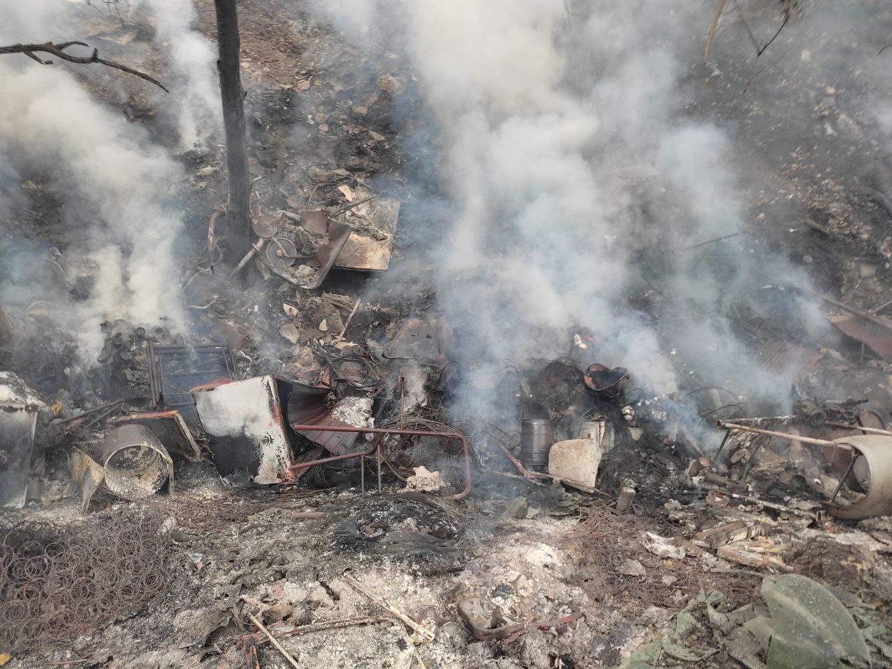 La Siritide 16 08 2021 Senise A Fuoco Discarica Abusiva